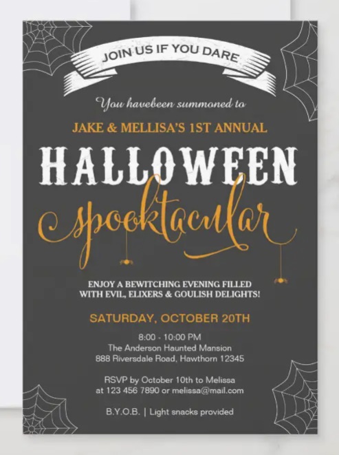 Halloween Party Invitations